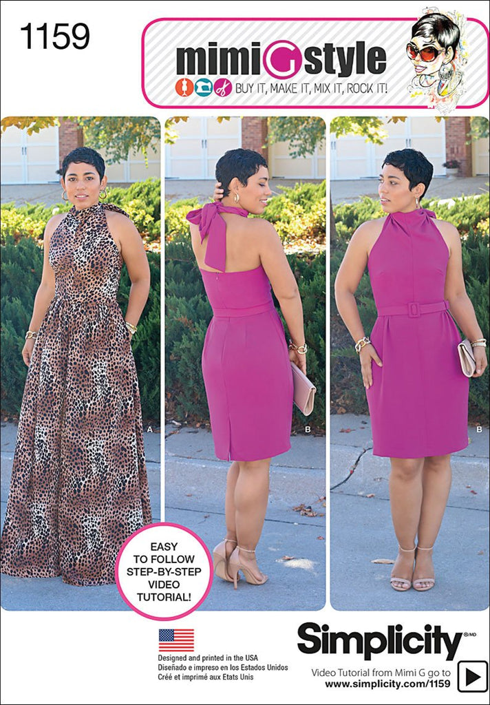 Simplicity Patterns US1159H5 Misses Dresses. Mimi G Style Collection, H5 (6-8-10-12-14)