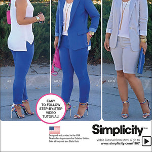Simplicity Patterns US1167U5 Misses' Sportswear. Mimi G. Style Collection., U5 (16-18-20-22-24)