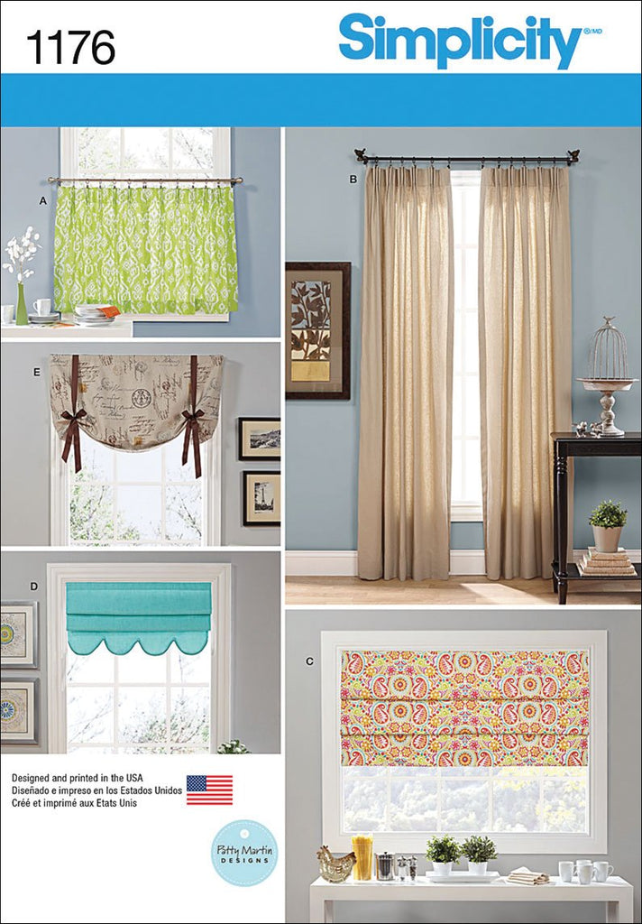 Simplicity Patterns US1176OS Window Treatments, OS (ONE SIZE)