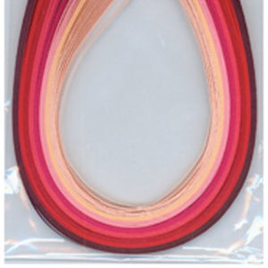 Quilling Paper 1/8" 80/Pkg-Red/Pink (8 Colors)
