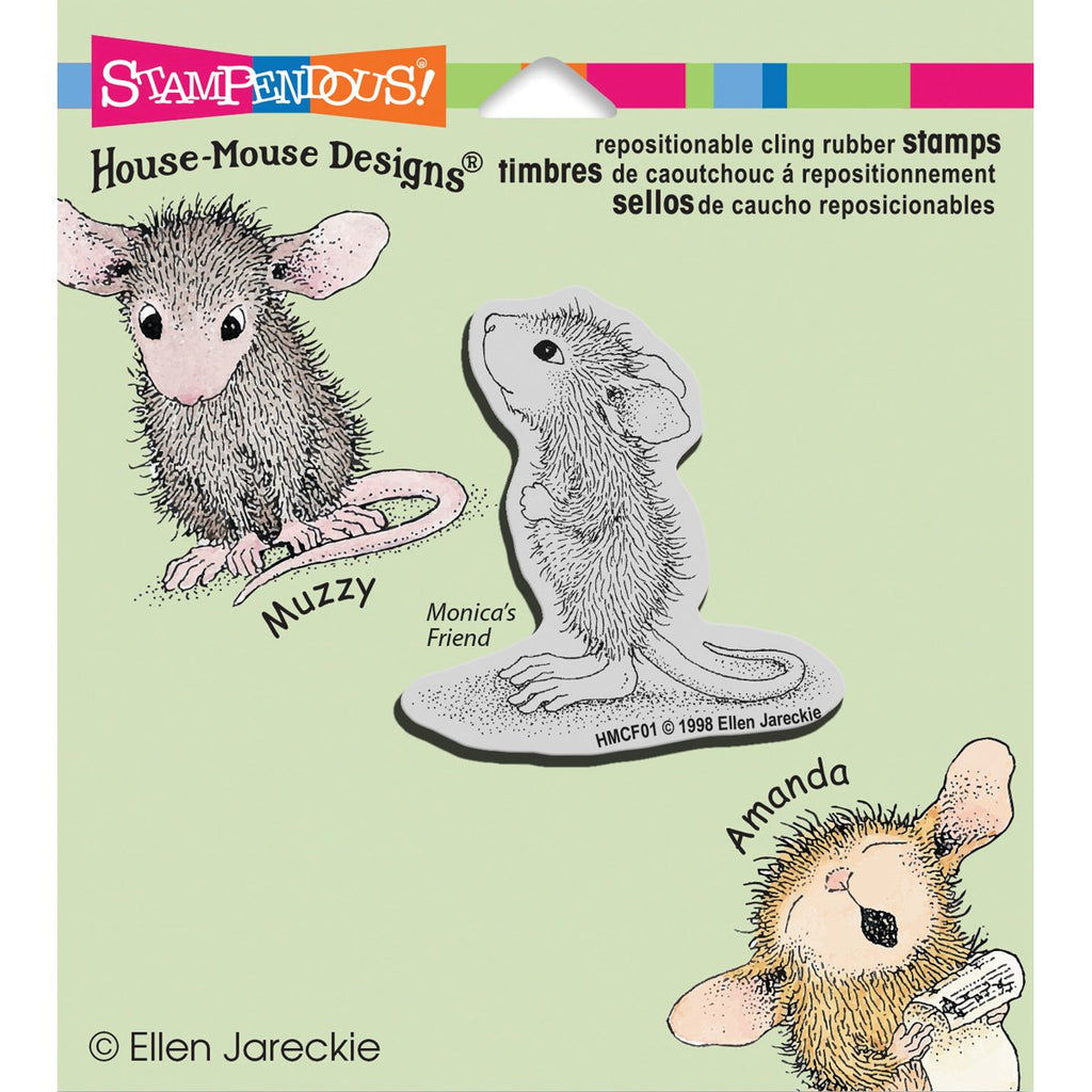 Stampendous Cling Rubber Stamp, "Hopeful Mouse"
