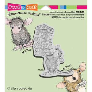 Stampendous Cling Rubber Stamp, "Stack of Books"