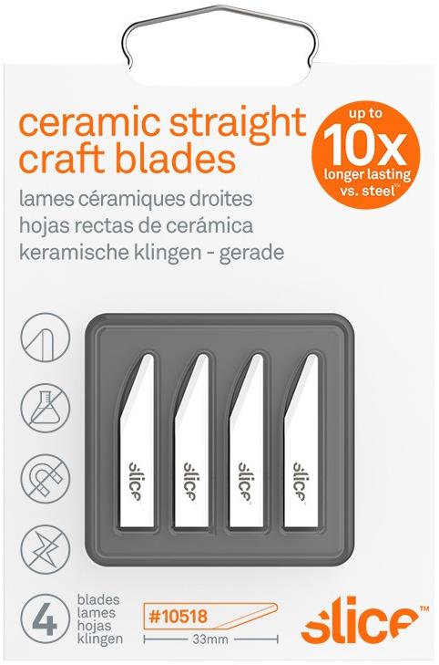Slice 10518 Straight Edge Craft Blade, Knife Replacement, Ceramic Stays Sharp Up to 10X Longer Than Steel
