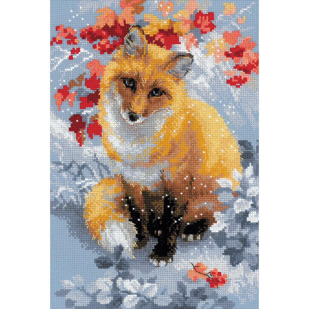 Riolis Fox 14 Count Cross Stitch Kit, 8.25 x 11.75"