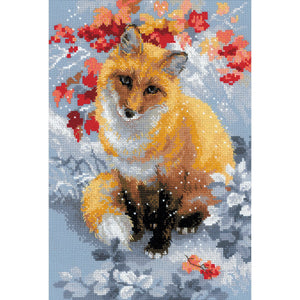 Riolis Fox 14 Count Cross Stitch Kit, 8.25 x 11.75"