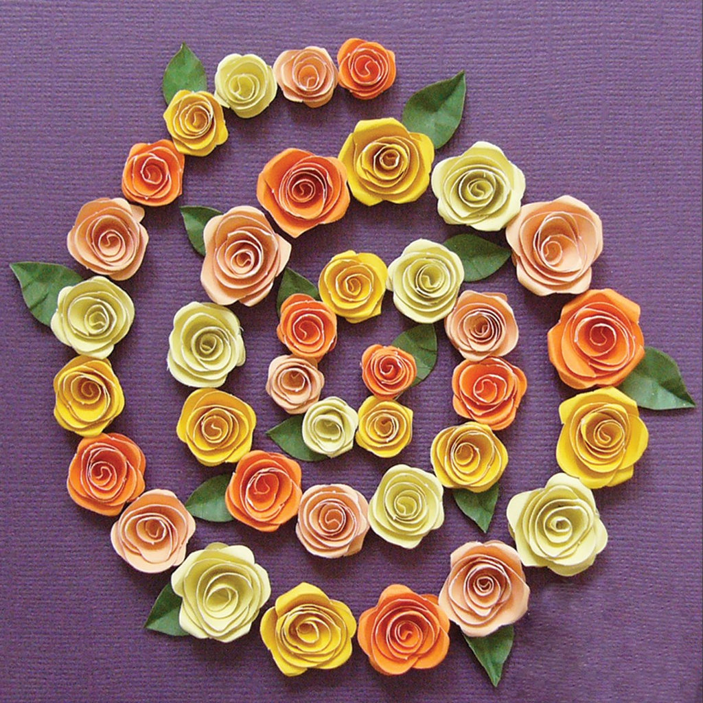 Quilled Creations Spiral Roses Quilling Kit, Orange/Peach/Yellow
