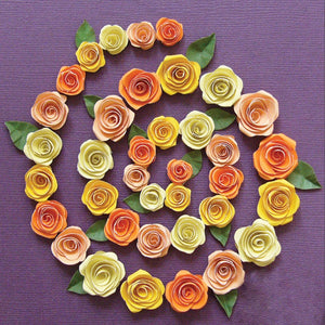 Quilled Creations Spiral Roses Quilling Kit, Orange/Peach/Yellow