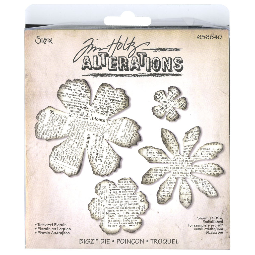 Sizzix Bigz Die - Tattered Florals by Tim Holtz