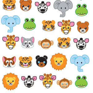 Sticko Zoo Faces Stickers