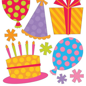 Sticko Fun Party and Balloons Glitter Stickers