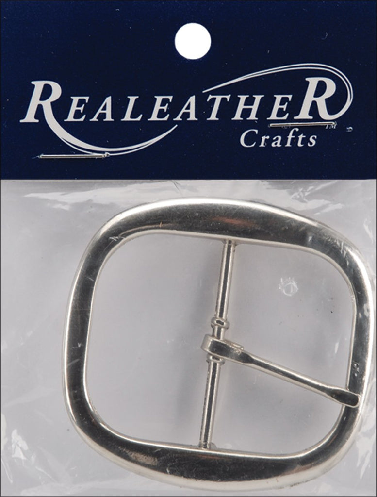 Realeather Crafts Belt Buckle Embellishment, 1.5-Inch, Nickel