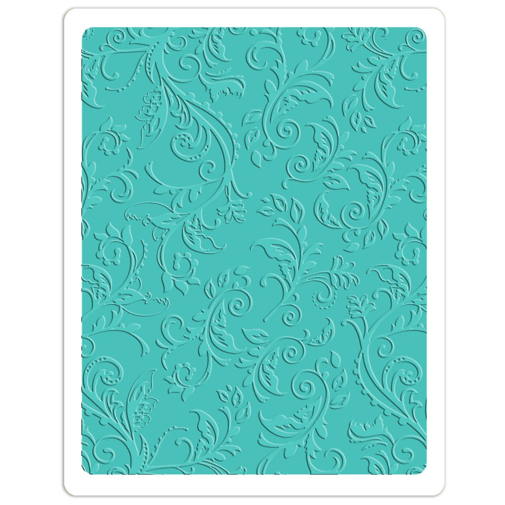 Sizzix (660579) Textured Impressions Plus Embossing Folder-Botanical Swirls