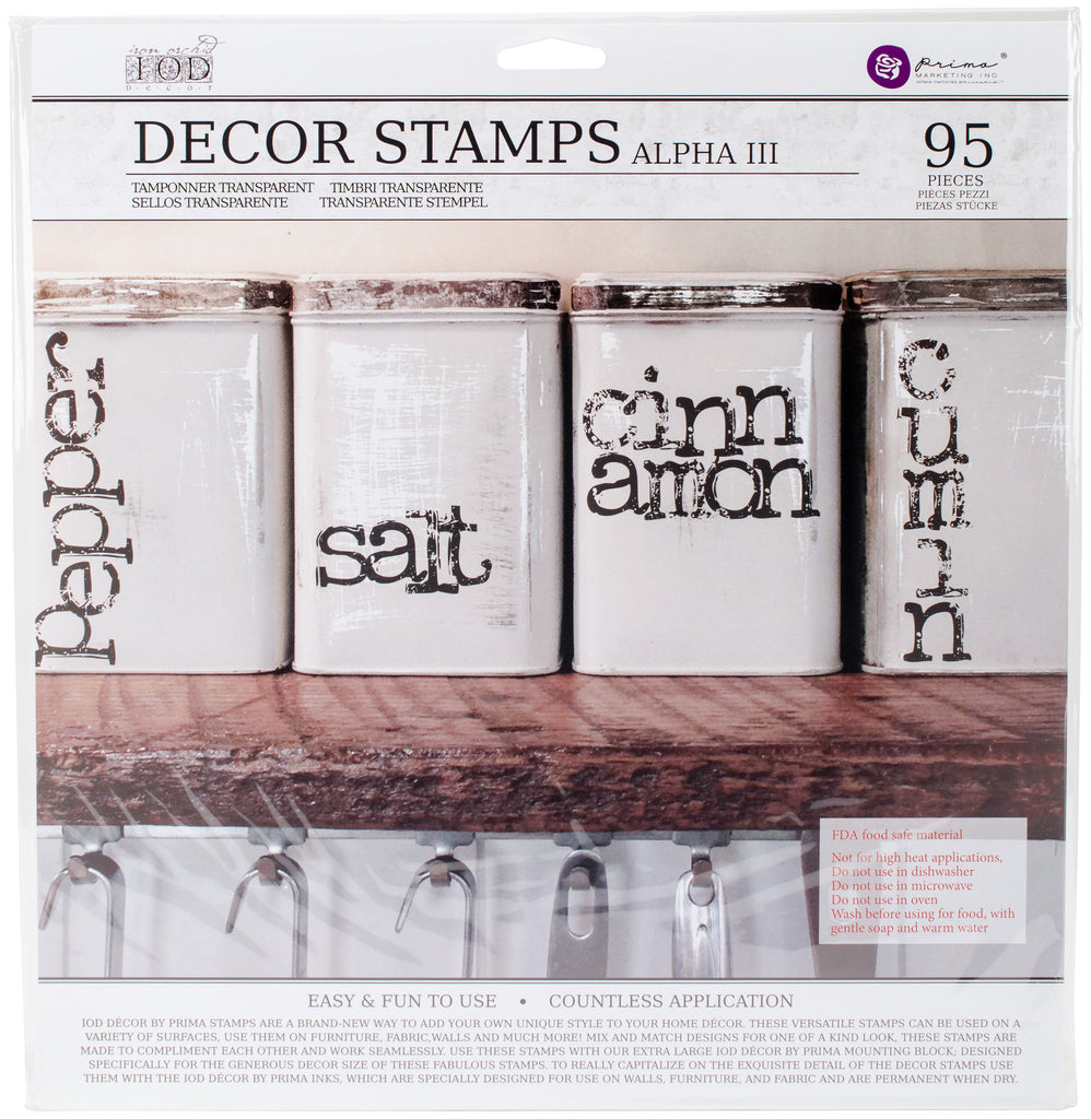 Prima Marketing Iod Decor Stamps-Alpha3