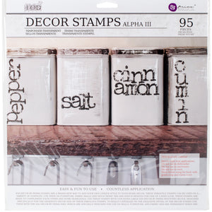 Prima Marketing Iod Decor Stamps-Alpha3