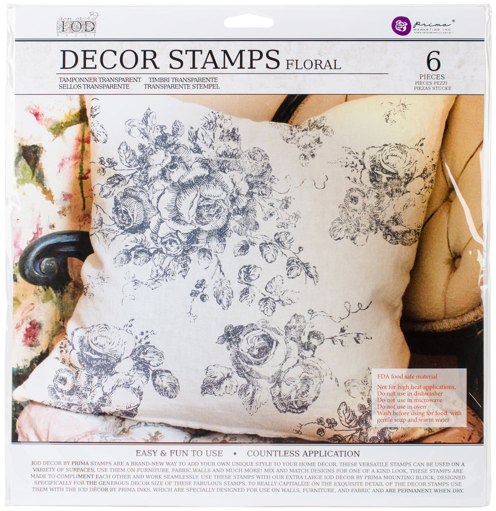 Prima Marketing Iod Decor Stamps-Floral