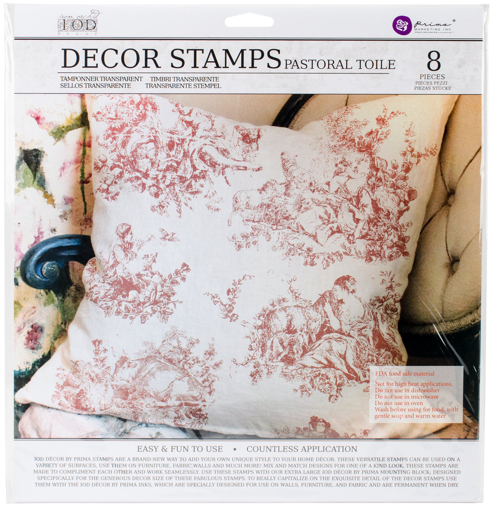 Prima Marketing Iod Decor Stamps-Pastoral Toile