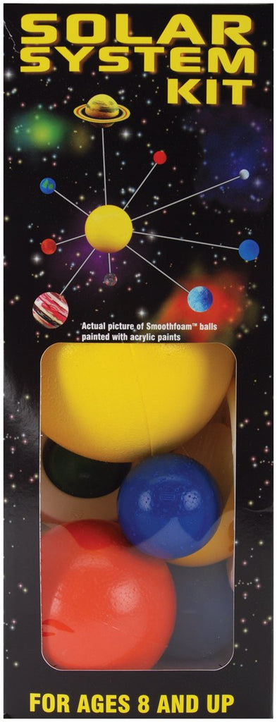 Smoothfoam Styrofoam Solar System Kit for Modeling, Painted