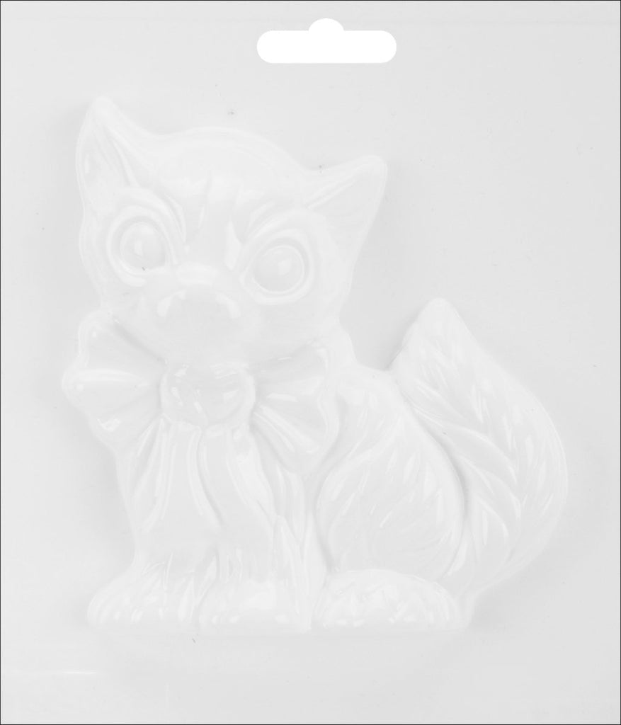 Plaster Casting Plastic Mold 6"X6"-Cat