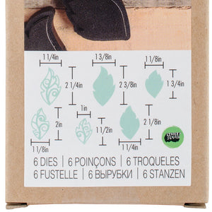 Sizzix 661330 Movers & Shapers Magnetic Die Set with Thinlits, Leaf Charms by Lindsey Serata (3-Pack),,