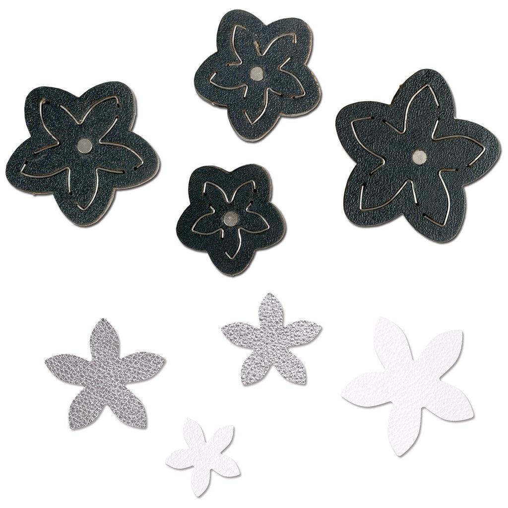 Sizzix 660659 Movers & Shapers Magnetic Die Set, Star Jasmine by Jill Mackay (4-Pack),,