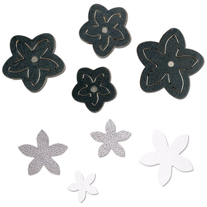 Sizzix 660659 Movers & Shapers Magnetic Die Set, Star Jasmine by Jill Mackay (4-Pack),,