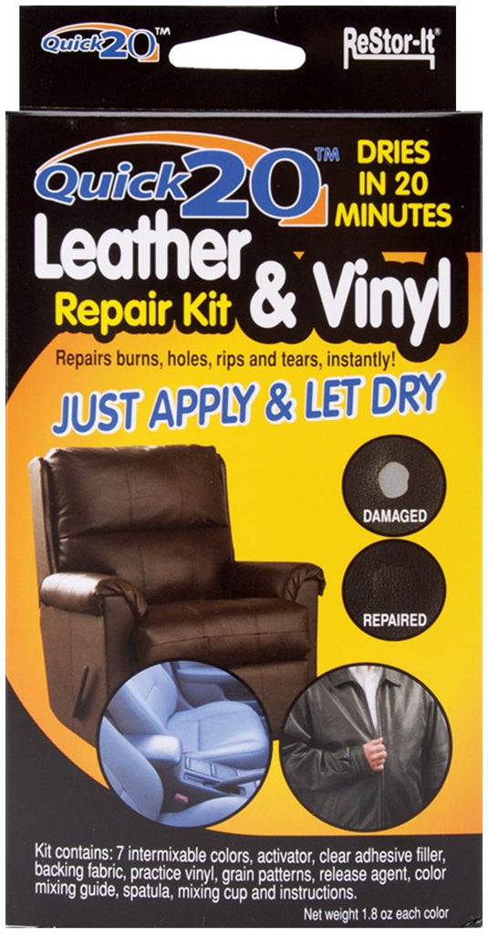 ReStor-it Quick20 Leather/Vinyl Repair Kit, Assorted (18081)