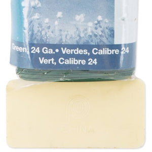 Paddle Wire 24 Gauge 4 Ounces/Pkg-Green
