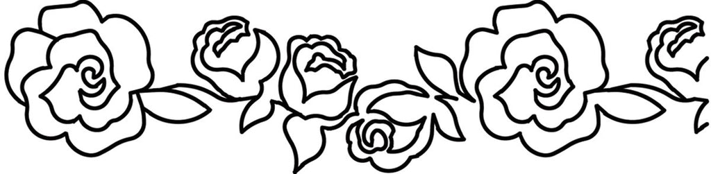 Quilt Stencils-Roses 4"X15"