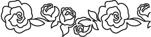 Quilt Stencils-Roses 4"X15"