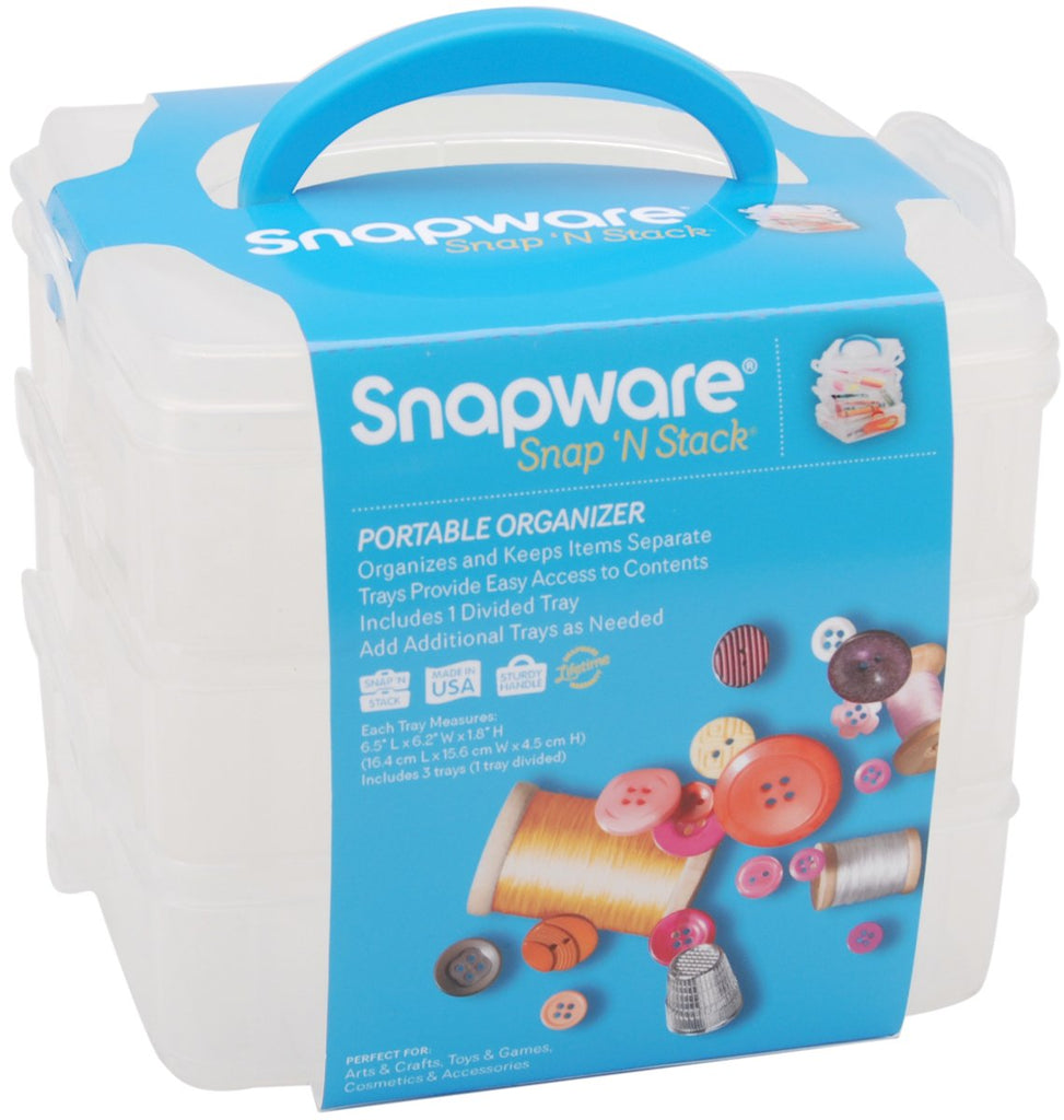 Snapware Snap 'N Stack Square Layer Storage Container, 6-Inch by 6-Inch