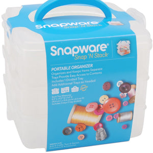 Snapware Snap 'N Stack Square Layer Storage Container, 6-Inch by 6-Inch