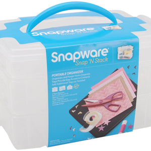 Snapware Snap 'n Stack Craft Organizer Medium Rectangle-3 Layers