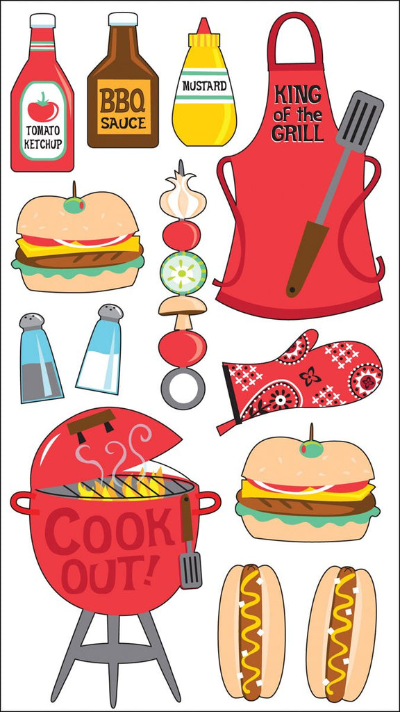 Sticko Classic Stickers-King Of The Grill