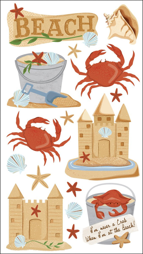 Sticko Beach and Crabs Stickers