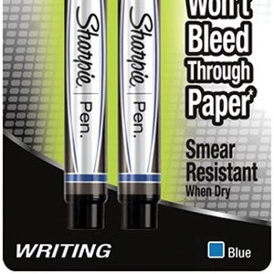 Sharpie Pen Fine Point Pen, 2 Blue Pens (1742660)