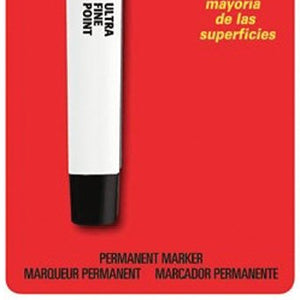 Sharpie Permanent Marker, Ultra Fine Point, Black, 1 Count