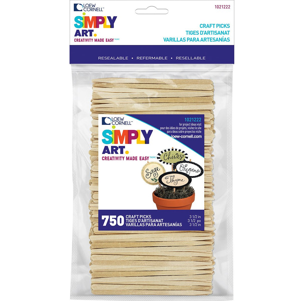 Simply Art Wood  Craft Picks 750 ct.
