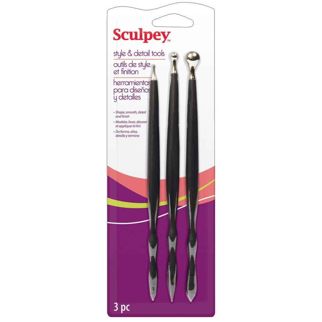 Polyform Sculpey Style and Detail Tools, 3/Pack