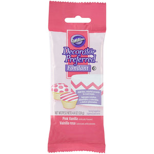 Wilton 710-390 4.4 oz Pink Decorator Preferred Fondant Pack