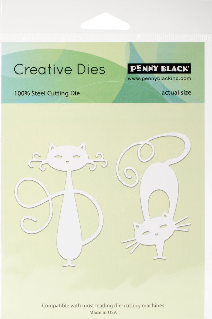 Penny Black Fancy Cat Steel Die Set (51-347)