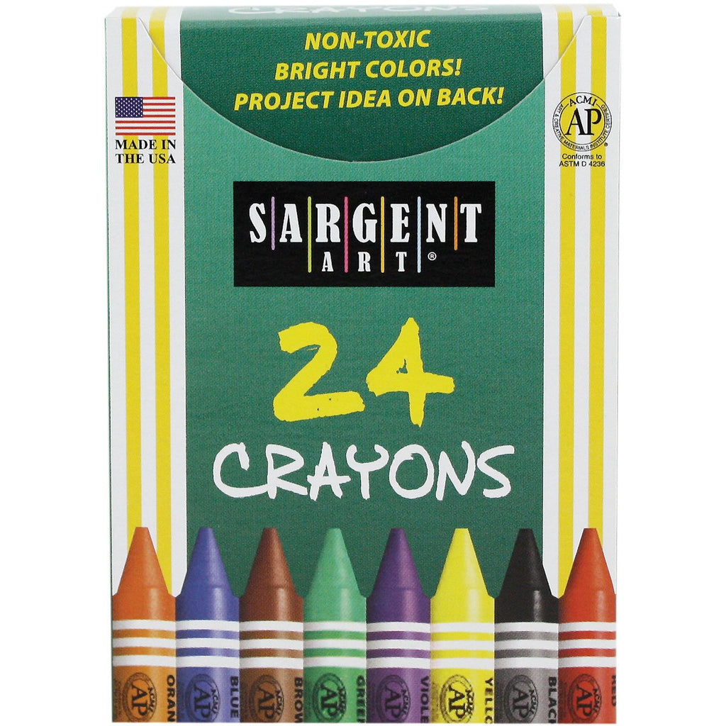 Sargent Art 22-0534 24-Crayons, Tuck Box