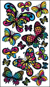 Sticko Stained Glass Butterfly Stickers
