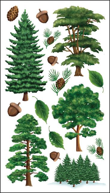 Sticko Majestic Trees Stickers