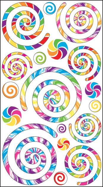Sticko Swirls and Twirls Stickers