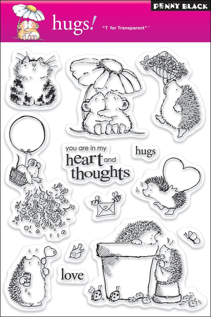 Penny Black Clear Stamp Set, Hugs