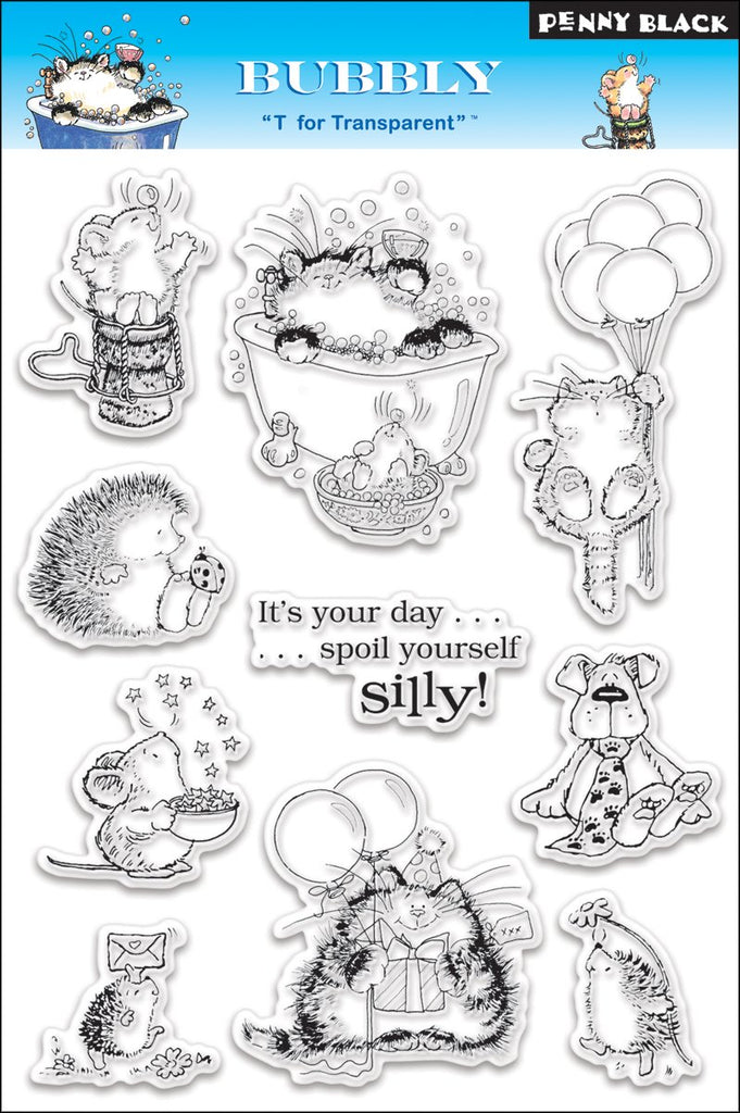 Penny Black Clear Stamp Set, Bubbly