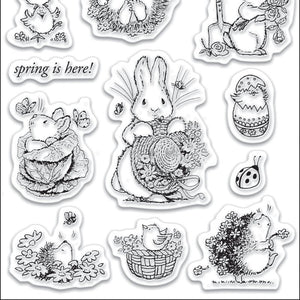 Penny Black Clear Stamp Set, Garden Friends