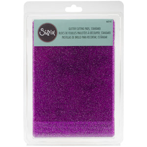 Sizzix Cutting Pad Standard Purple Silver Glitter Purpleslr