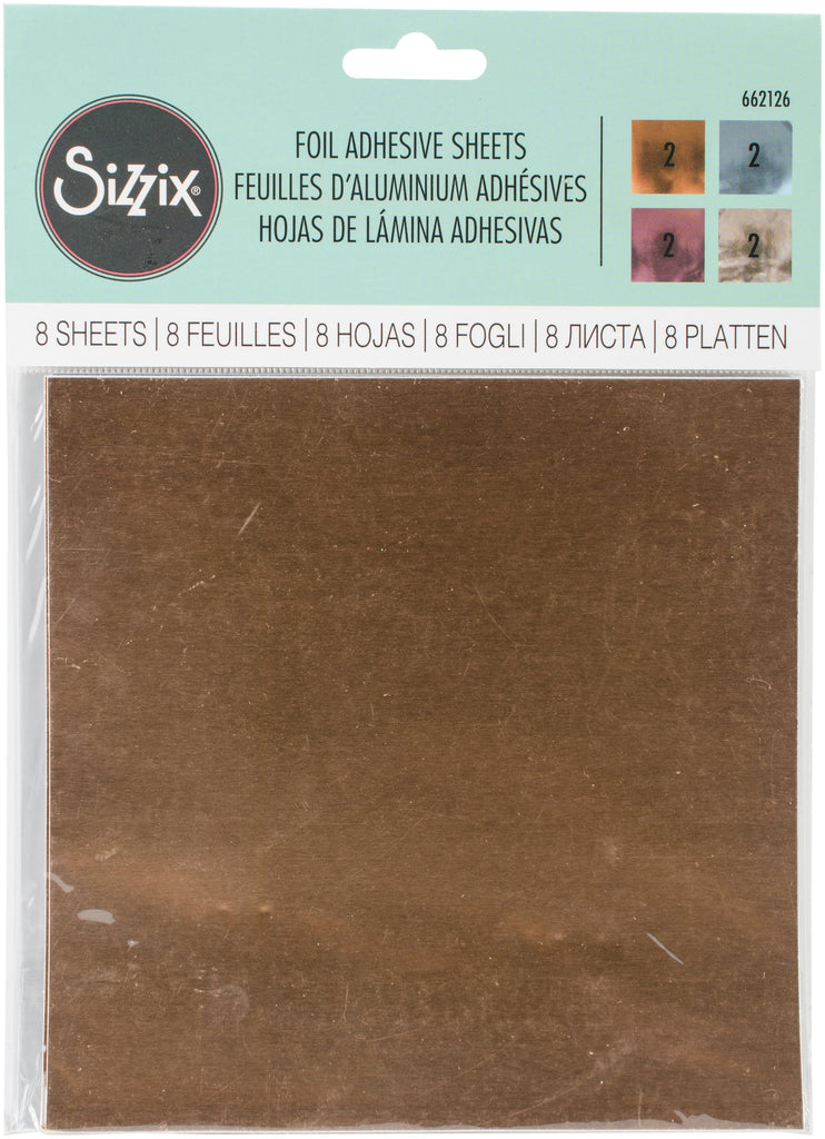 Sizzix Adhesive Foil Sheets 662126 Assorted 8