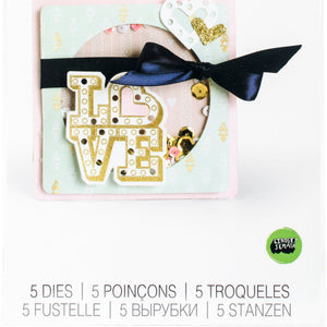 Sizzix Lserata Thinlits Die Set Pocket Mini Shaker LS